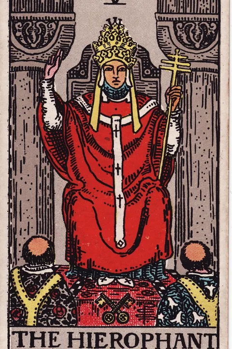 The Hierophant tarot card