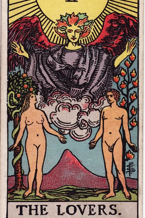The Lovers tarot card