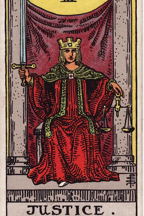 Justice tarot card