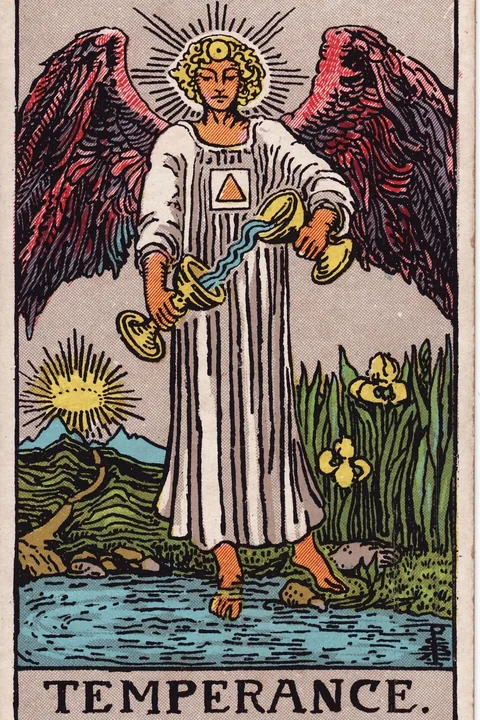 Temperance tarot card