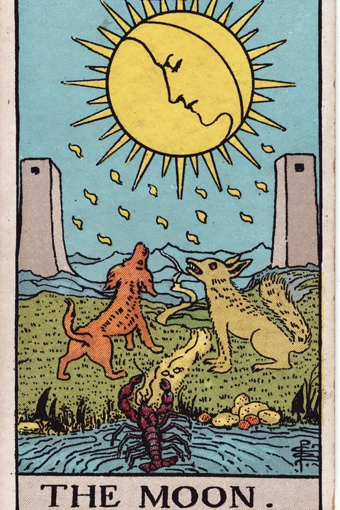 The Moon tarot card