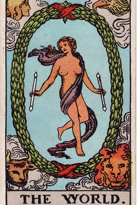 The World tarot card